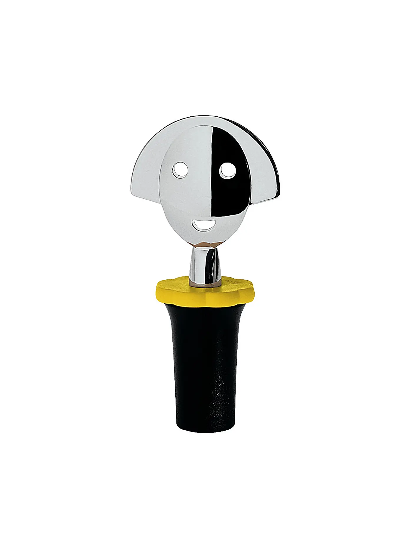 ALESSI | Flaschenverschluss Anna Stop Schwarz 4cm | 